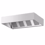 Commercial Wall-Mounted Extractor Hood – 2400mm – with Baffle Filters & LED Lighting