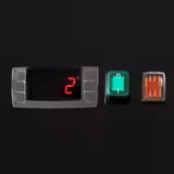 Kylskåp Rostfritt stål ECO - 1480 mm - 864 liter - -2 °C till +8 °C - med 2 dörrar - Ventilerad kylning, Automatisk avfrostning, Lås, R290, Digitalt termostat