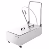 Filtro olio per friggitrice | Sistema di filtraggio dell’olio (mobile) - 450x890x880mm, 48L, 48L/min, 370W, 220-240V, 50Hz - acciaio inox | con ruote | motore silenzioso 55dB | maniglie termoisolanti - incl. 5 filtri
