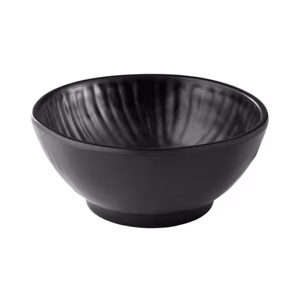 (6 komada) Posuda - AIKO - Melamin - 0,6 litara - Ø 160 mm - Crna boja