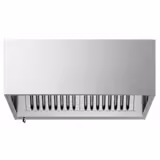 Fläktkåpa med motor - 2200 mm - djup 1100 mm - med flammskyddsfilter och belysning