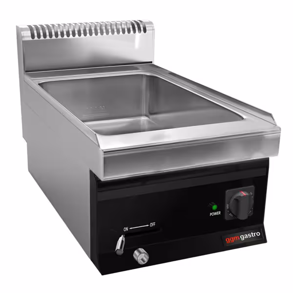 Bain-marie électrique – 1,2 kW – 1 × GN 1/1 ou 2 × GN 1/2