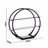 Etagerie / Buffet standaard - Ø 450mm - Zwart