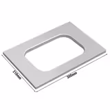 Sealing Frame - for sealing foil and transparent sealing foil - 210x300x10mm - compatible with SGOM3