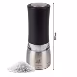 PEUGEOT | DAMAN - Moinho de sal elétrico - Aço inoxidável/acrílico - Altura: 160mm