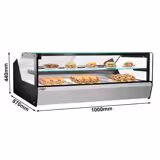 Commercial Heated Display Cabinet - 1000mm - 400W - 3 x GN 1/1