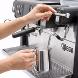 WEGA | Polar - Siebträgermaschine - 2 Gruppig - 5,2 kW - mit 2 Milchaufschäumern & Heißwasser - Touch - Edelstahl