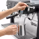 WEGA Polar - Portafiltermachine - 2 groepen - 5,2 kW - met 2 melkopschuimers & heet water - Touch - Roestvrij staal