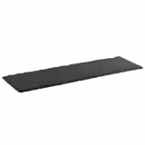 (6 uds) Bandeja de pizarra natural - GN 2/4 - Set de 6 piezas - 530x162mm - Negro