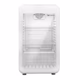 Commercial Mini Bar Refrigerator - 495mm - 113L - with 1 glass door & reversible hinges - White - Double-glazed glass door