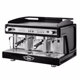 WEGA | Airy - Macchina portafiltro - 2 gruppi - 3,85 kW - con 2 montalatte e acqua calda - Nero