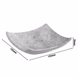 (12 pz) Coppetta per salse - ELEMENT - Melamina - 40ml - quadrata - 105x105x30mm - Grigio
