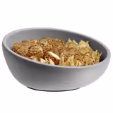 (6 pieces) Concrete Buffet Salad Bowl – 1.1 L - Ø 22 cm - H 10.5 cm - Grey