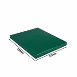 Snijplank - 325x530mm - Dikte: 20mm - HACCP-conform - HDPE - Groen - Antislipvoetjes