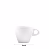 (6 pcs) SELTMANN WEIDEN | Cappuccino Cup Set – 260 ml – White Porcelain – High-gloss finish