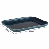 (6 adet) GN 1/2 Tepsi - EMMA - Melamin - 325x265mm - Yükseklik: 30mm - Mavi