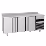 Commercial Counter Fridge PREMIUM - 1865x600mm - with 3 doors - capacity 385 litres - soft-closing system - digital thermostat