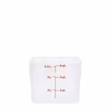 (6 pezzi) CAMBRO | CAMSQUARES® - Contenitore - 5,7 litri - Trasparente