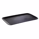 (6 Stück) GN-Tablett 1/1 - NERO - Melamin - Höhe: 25mm - Schwarz