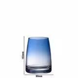 (6 adet) WMF | DIVINE COLOR - Su bardağı - 325ml - dumanlı mavi - kalibre edilmemiş