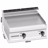 Elektrische bakplaat - 9,6kW - Glad - Bakoppervlak: 795x500mm