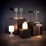 Table lamp - MERLE MINI - dimmable in 3 steps - Ø 90mm - black