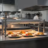 Commercial Heated Gantry PREMIUM with Ceramic Heaters - 1400x370mm - 1.05kW - Single Tier - height-adjustable