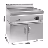 Commercial Electric Bain Marie GN 1/1 + 3x GN 1/9 Stand Unit ECO - 30-85 °C - AISI 304 - Adjustable Feet