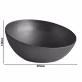 (6 stycken) Skål - FROSTFIRE - Aluminium - 3 liter - Ø 325 mm - Svart