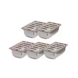 (5 pcs) Gastronorm Container Set - GN 1/1 - with Lid - 150mm height