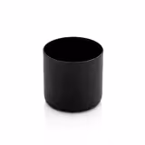 (12 pz) Menage - 3 pezzi - Altezza:100mm - supporto in acciaio inox - Nero