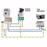 Commande déportée 5 positions - 230V - 9A