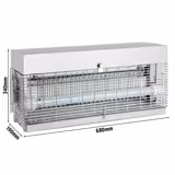 Zanzariera elettrica / Lampada insetticida UV-A PREMIUM - a griglia elettrica - per 80-150m² - 2x 20W