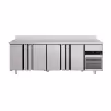 Chladicí stůl PREMIUM - 2330x700x970 mm - 632 l - s 4 dveřmi - zadní lem