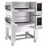 (2 Units) Commercial Gas Conveyor Oven – 2000 x 1550 mm – Touch Control – 650 mm Belt Width – incl. Stand