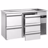 Barkoelkast PREMIUM - 1550x700mm - 5 laden & 1 lade