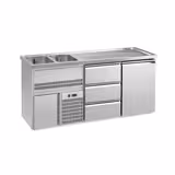 Biertoog Premium PLUS - 1950x700mm - 1 deur & 3 laden