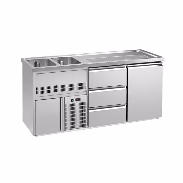 Bierkoeling Premium PLUS - 1950x700mm - 1 deur & 3 laden