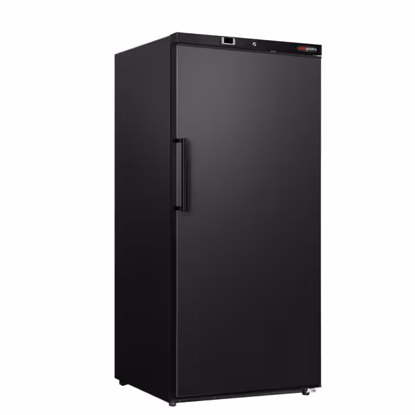 Voorraadkoelkast ECO - 600l - met 1‑deurs dichte deur & 5 roosters - binnenzijde kunststof - zwart