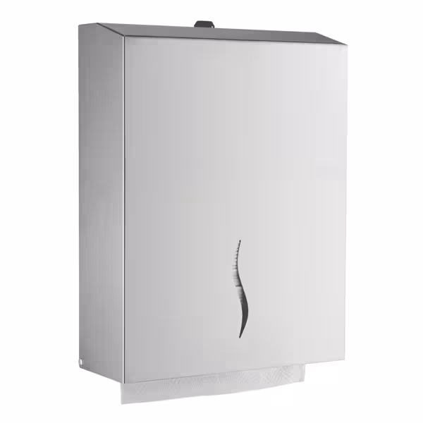 Handdoekdispenser - voor 800 handdoeken - RVS