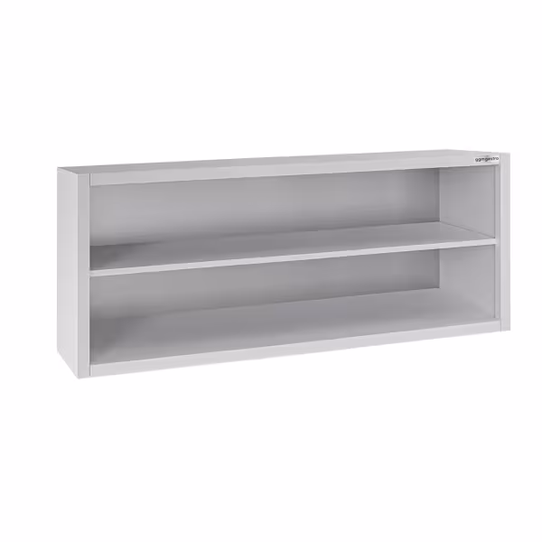 Armário de parede em aço inoxidável ECO - 1600mm - sem porta deslizante - 650mm de altura