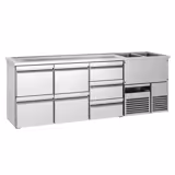 Banco Spillatura Birra PREMIUM - 2500x700mm - 7 Cassetti