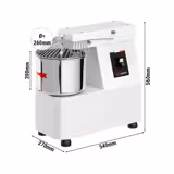 Deegkneedmachine / Spiraalkneder - 10L / 7kg deeg - vaste kom - 230V