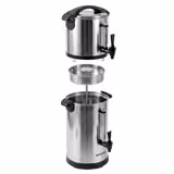 Cafeteira percoladora Profissional - 7 litros - 1,2 kW - com distribuidor de leite de 4 litros