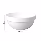 (6 Stück) Schale - CASUAL MAXI - Melamin - 0,15 Liter - Ø 105mm - Weiß