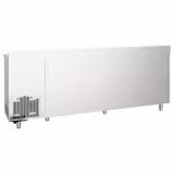 Mesa frigorífica para bar e bebidas PREMIUM - 2690x600mm - 775 L - com 8 gavetas, alçado traseiro e batente para borras