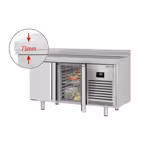 طاولة تجميد PREMIUM PLUS - 1468x700mm - 305 لتر - مع 2 باب - حاجز خلفي