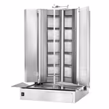 Gas Doner Kebab Grill (Shawarma/Gyros) - 10 Burner - up to 120kg - 32.5kW - Countertop - incl. 2 splash guards & 2 double doors