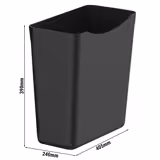(2 kpl) Muovilaatikko tarjoiluvaunuun - yhteensopiva: Servierwagen SWKP2 & SWKP3 - 409x241x391 mm