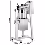 Krajalnica do warzyw/hummusu – 20 litrów – 2,2 kW – 230 V – 600–2800 obr./min